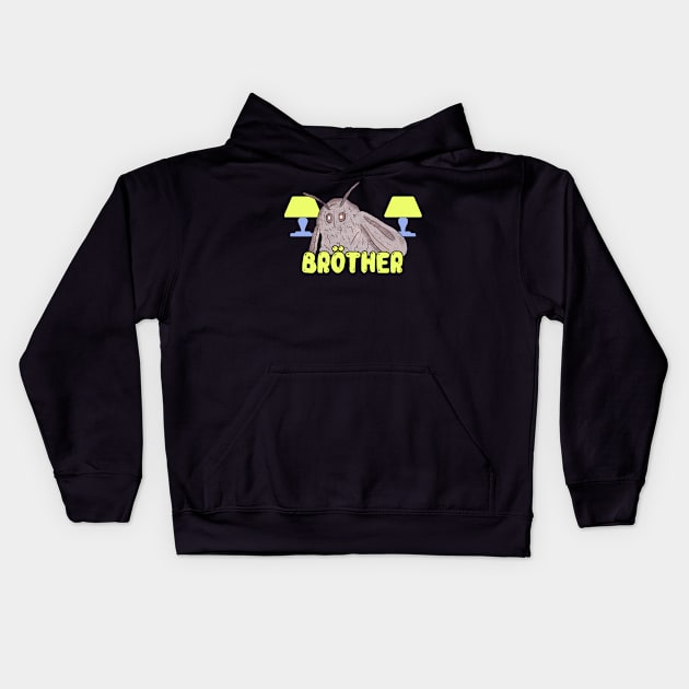 Moth Memes - Moth Loves Lamp Dank Brother Meme Kids Hoodie by Barnyardy